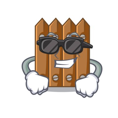 Süper cool karakter ahşap çit kapısını kapat