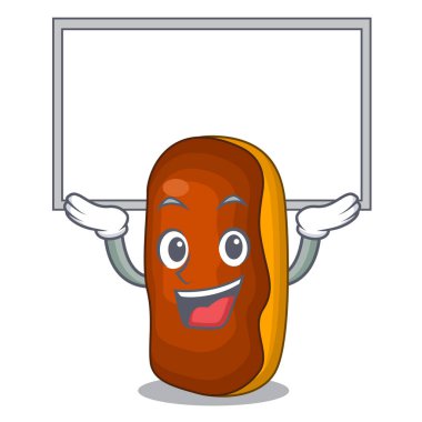 Yönetim Kurulu karakter pasta kek Çikolata izole