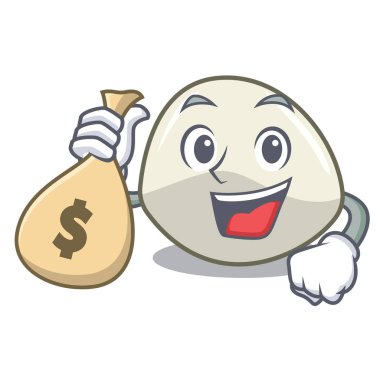 Para çantası karakter karikatür ev yapımı organik mozzarella peyniri ile