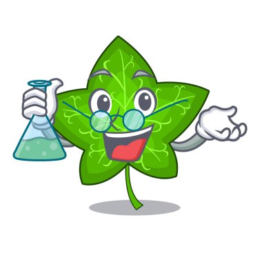 Profesör acter çizgi film vektör çizim