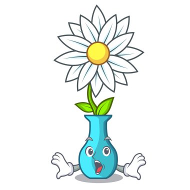 Modern fabrikasında sürpriz bir cam vazo karikatür vektör çizim