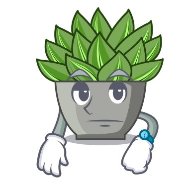 Kaktüs Bahçe vektör çizim bekliyor karikatür echeveria kaktüs