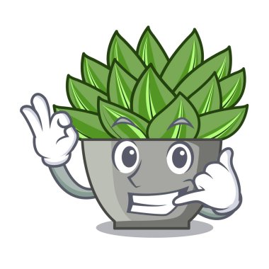 Bana kaktüs Bahçe vektör çizim karikatür echeveria kaktüs de