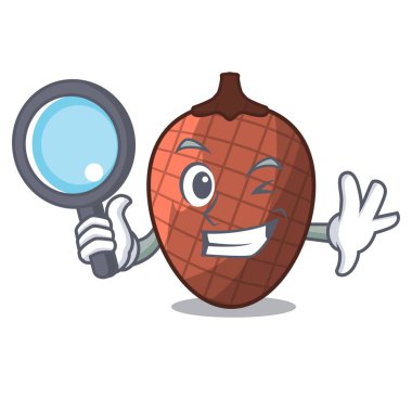 Dedektif karikatür meyve mauritia flexuosa Amerika vektör şekil