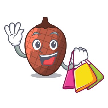 Çizgi film meyve mauritia flexuosa Amerika vektör çizim, alışveriş