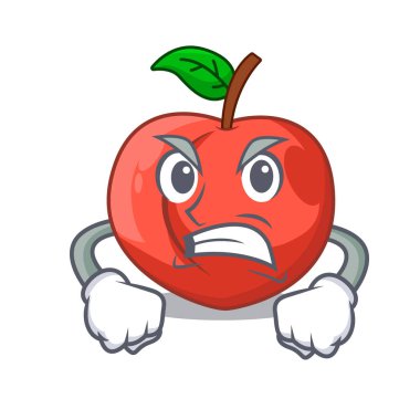 Kızgın çizgi film taze tatlı nektarin bahçede