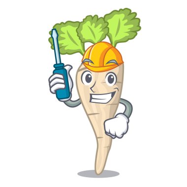 Otomotiv taze organik yabani havuç sebze karikatür tarzı