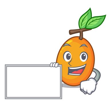 Yönetim Kurulu sulu Sarı Erik ile yaprakları karikatür ile