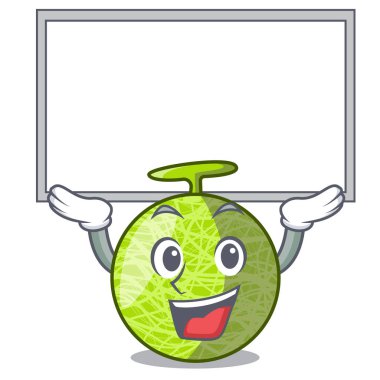 Karakter karikatür izole kurulu taze kavun kadar