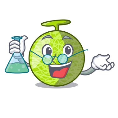 Profesör taze organik kavun karikatür