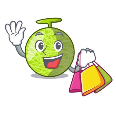 Taze organik kavun karikatür alışveriş