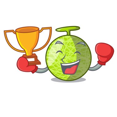 Boks kazanan çizgi film Olgun kavun meyve mutfak