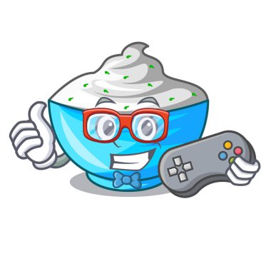 Bir karakter kase oyun ekşi krema