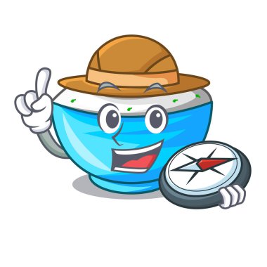 Explorer ekşi krema bir karakter kase