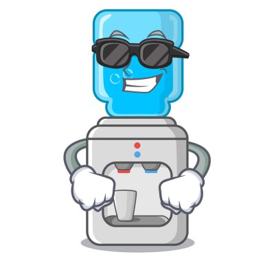Süper cool elektrik su soğutucu karikatür karşı