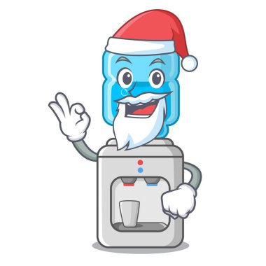 Noel Baba modern su soğutucu maskotu izole