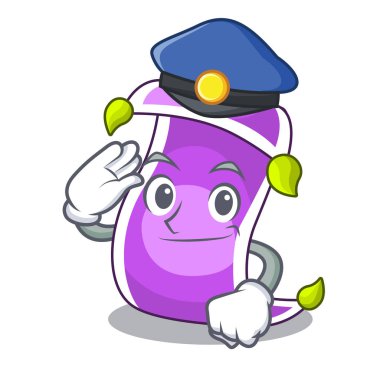 Polis sihirli halıya oryantal gösterisi vektör çizim karikatür