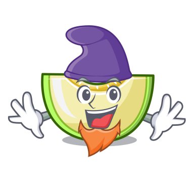 Elf dilim karikatür izole kavun