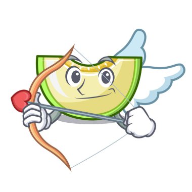 Karikatür izole kavun dilim aşk tanrısı