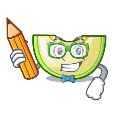 Öğrenci taze kavun dilimi frezeer çizgi film