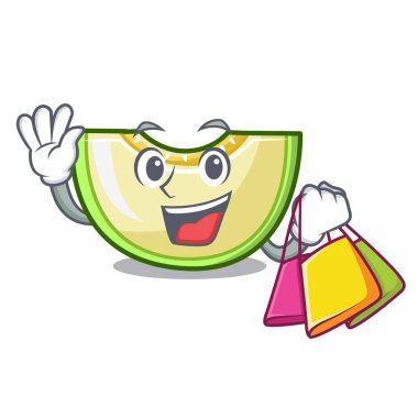 Alışveriş taze kavun dilimi frezeer çizgi film