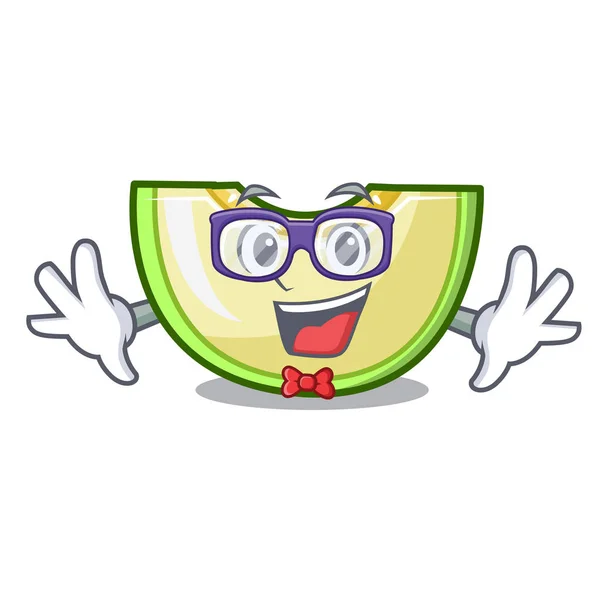 Geek segar melon slice di kartun frezeer - Stok Vektor