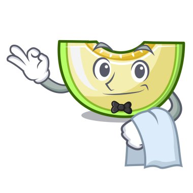 Garson karikatür tatlı kavun dilim tatlı