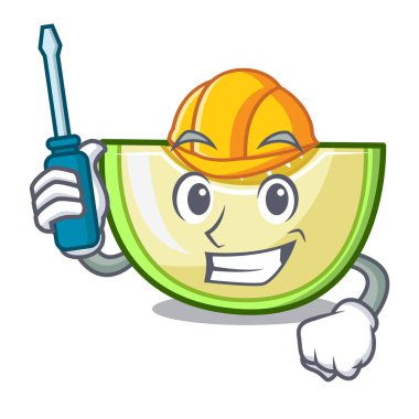 Taze kavun Yeşil tatlı dilimlenmiş Otomotiv çizgi film