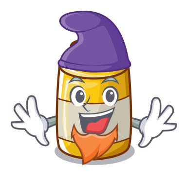 Elf hardal şişesi kap karikatür ile etiket yok