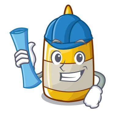 Mimar karakter şişe stil hardal sosu nefis