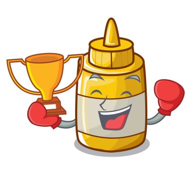 Kazanan ev yapımı hardal sosu çizgi film şişe boks