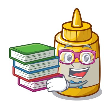 Öğrenci kitap ev yapımı Hardal soslu çizgi film şişe