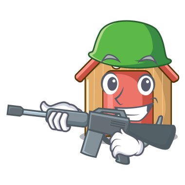 Ordu karikatür komik köpek ev yemeği ile