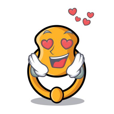 Aşk şık moda kapı tokmağı maskot karikatür