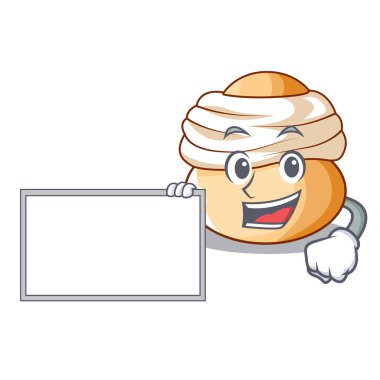 Yönetim Kurulu çizgi film semla topuz ile badem ezmesi ile