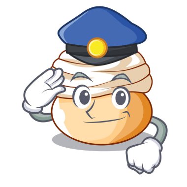 Polis çizgi film semla bun badem ezmesi ile