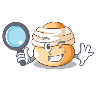 Dedektif semla tatlı krem Paskalya çöreği karakter