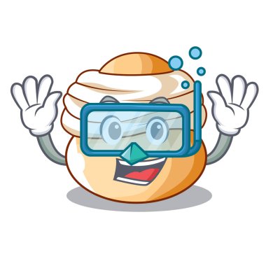 Dalış semla tatlı krem Paskalya çöreği karakter