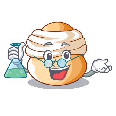 Profesör semla tatlı krem Paskalya çöreği karakter