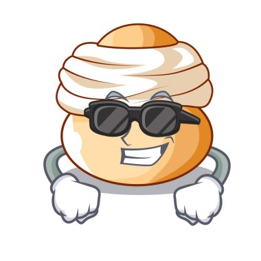 Süper cool semla tatlı krem Paskalya çöreği karakter