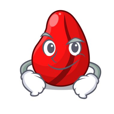 Bütün kurutulmuş kola cevizi Smirking karakteri