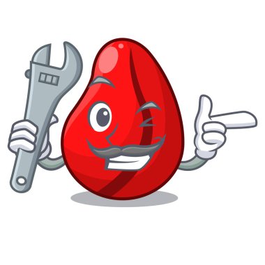 Mekanik maskot kola cevizi aşçı madde için