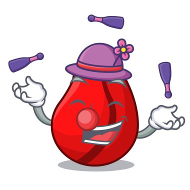 Madde için hokkabazlık maskot kola cevizi yemek