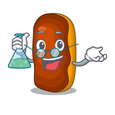 Profesör karikatür pasta kek tadı krem çikolata