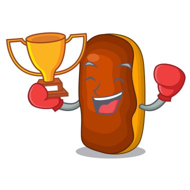 Kazanan çizgi film kek pasta boks tereyağı çikolatalı dekore edilmiş