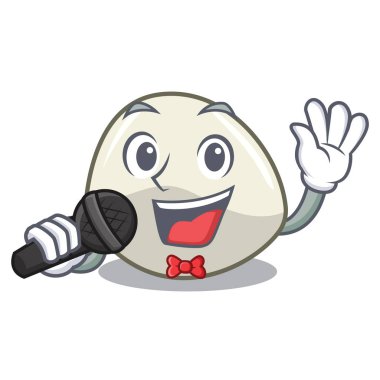 Şarkı geleneksel İtalyan yemekleri mozzarella peynir maskot