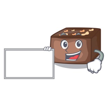 Karamel ile Yönetim Kurulu karakter karikatür badem pasta ile