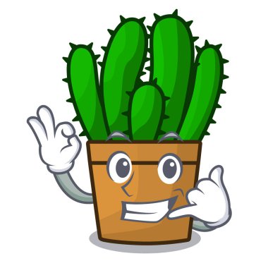 Beni güzel spurge kaktüs bitki karikatür ara