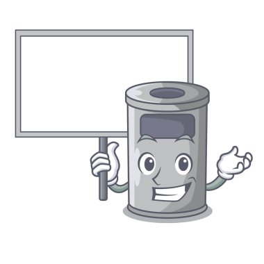 Kurulu çelik çöp kapağı karikatür ile getir