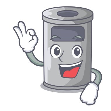 Karikatür çelik kapı çöpe Tamam